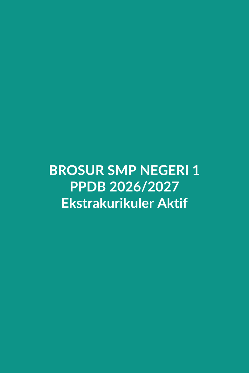 Brosur SMP NEGERI 1 ANGKINANG